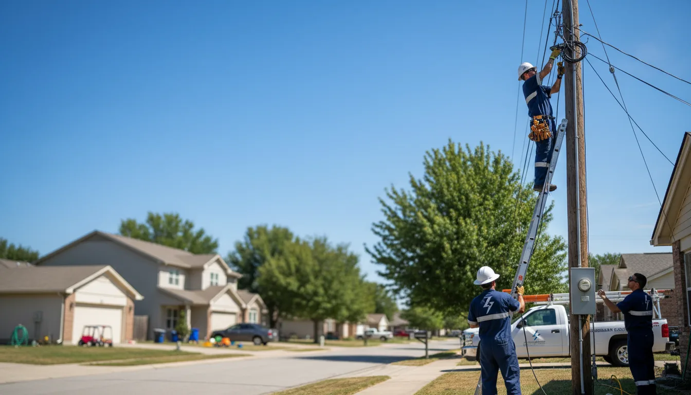 Residential electrician providing installation services in Kohler, WI